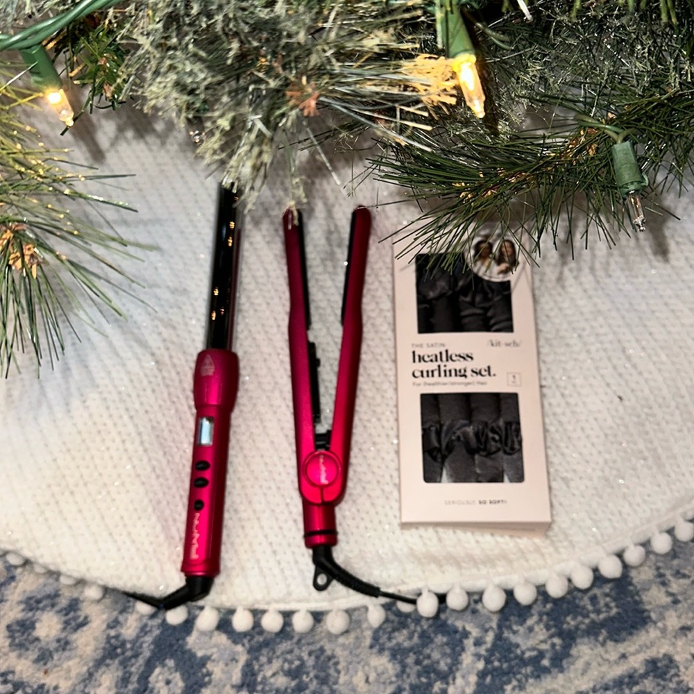 Nume Iron Set with Kitsch headless curling set ribbon